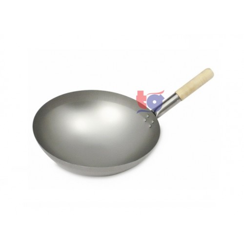 METAL WOK WITH HANDLE