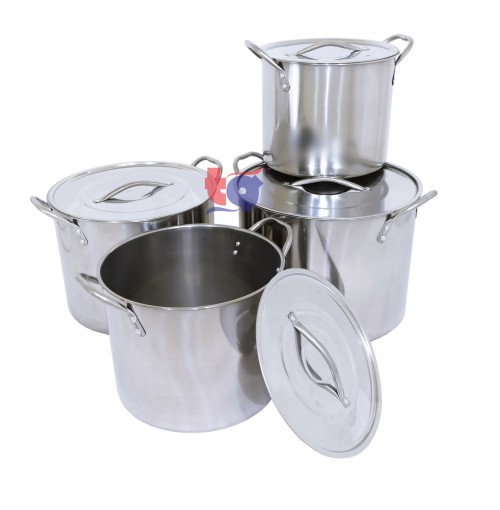 S/S STOCK POT SET ( 4 pcs )